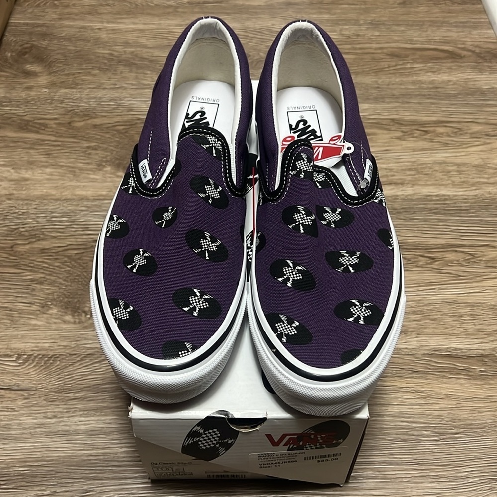 Wacko Maria X OG Classic Slip on Size 11 Purple Records